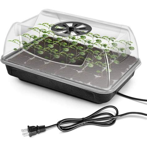 iPower Heating Seed Starter Germination Kit Seedling Propagation Tray ...