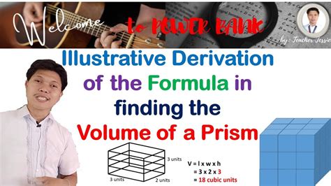 Derivation of the Formula of Volume of Rectangular Prism - YouTube