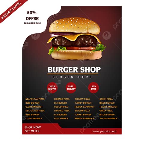 Pizza Restaurants Food Advertising Flyer Design Template Download on Pngtree