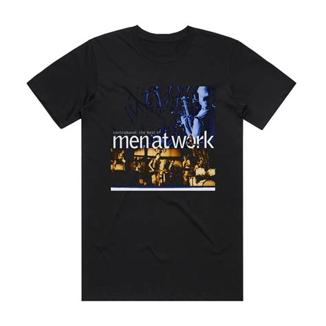 Men at Work Contraband The Best Of Men At Work Album Cover T-Shirt ...