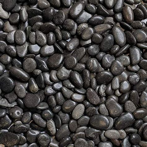 Midwest Hearth Natural Decorative Polished Black Pebbles 3/8" Gravel Size (2-lb Bag) | Gravel ...