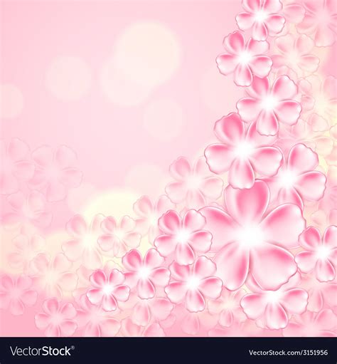 Beautiful pink flower background Royalty Free Vector Image