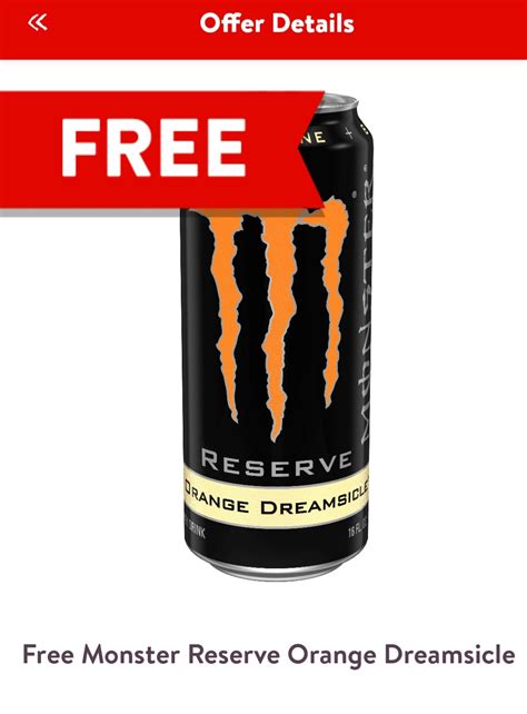 FREE Monster Reserve Orange Dreamsicle @ Casey’s General Store Today Only! - MWFreebies