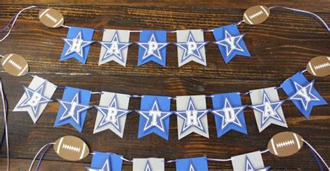 Dallas Cowboys Birthday Banner | Dallas cowboys party, Cowboy birthday ...