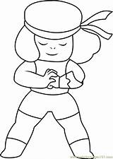 Ruby Steven Universe Coloring Page For Kids  Free sketch template