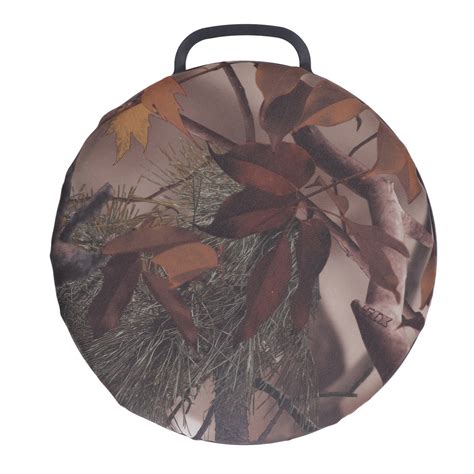 5 Gallon Bucket Seat Cushion Portable Round Bucket Seat for Outdoor Fishing Leaf Camouflage ...