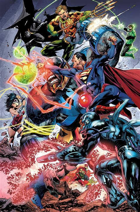 Justice Leaque vs Darkseid by Ivan Reis | Dc comics wallpaper, Comics, Dc comics heroes