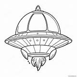 Alien Spaceship Coloring Page 34804 27511 sketch template