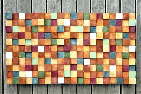 Modern Wood Wall Art Handmade Contemporary Wall Decor Easy - Etsy