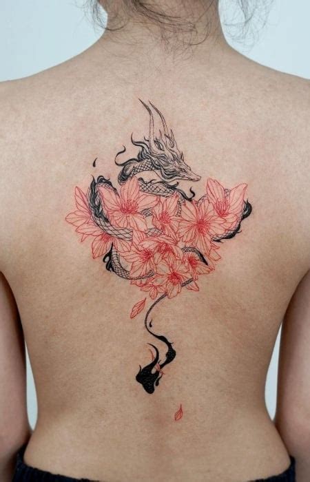 Discover more than 72 female cherry blossom back tattoo best - in.cdgdbentre