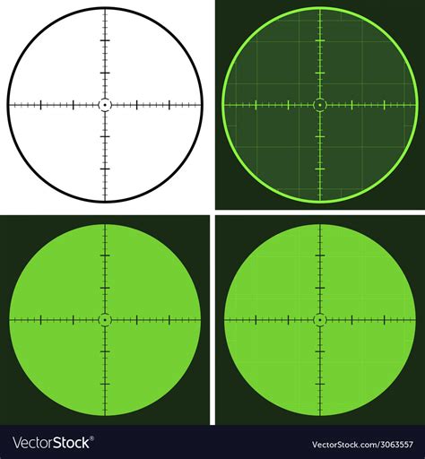 Gun crosshair sight Royalty Free Vector Image - VectorStock