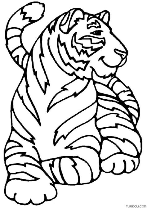 Tiger Coloring Page » Turkau