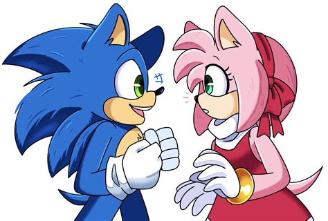 SketchQuill on Twitter: "Movie Sonic and Amy Rose ( ˙꒳˙ ) # ...