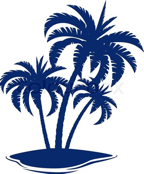 15 Island Silhouette Vector Images - Palm Tree Silhouette Clip Art, Island Palm Tree Silhouette ...