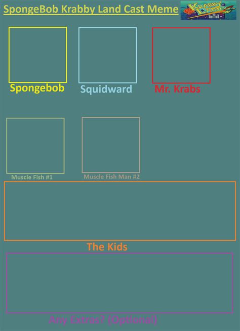 Spongebob Krabby Land Cast Meme by sweetheart1012 on DeviantArt