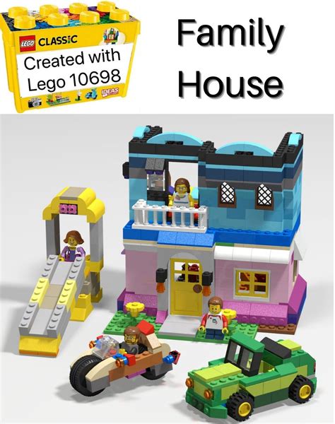 Lego Classic 10698 Building ideas - Family House - DIY instruction | Classic lego, Lego building ...