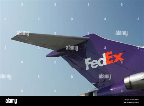 FedEx Airplane Tail seen at Dayton Air Show Vandalia Ohio Stock Photo ...