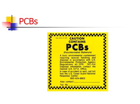 PPT - Polychlorinated Biphenyls (PCBs) Toxic Substance Control Act PowerPoint Presentation - ID ...