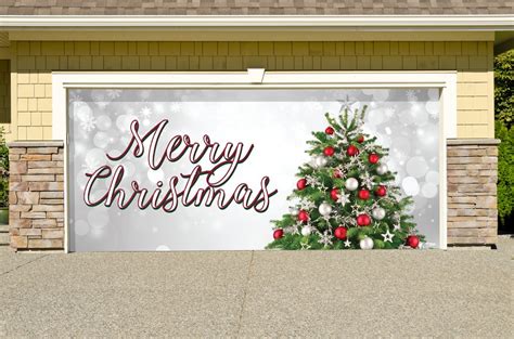 Merry Christmas Tree Garage Door Mural | Garage Christmas Banner s | POPSUGAR Home Photo 30