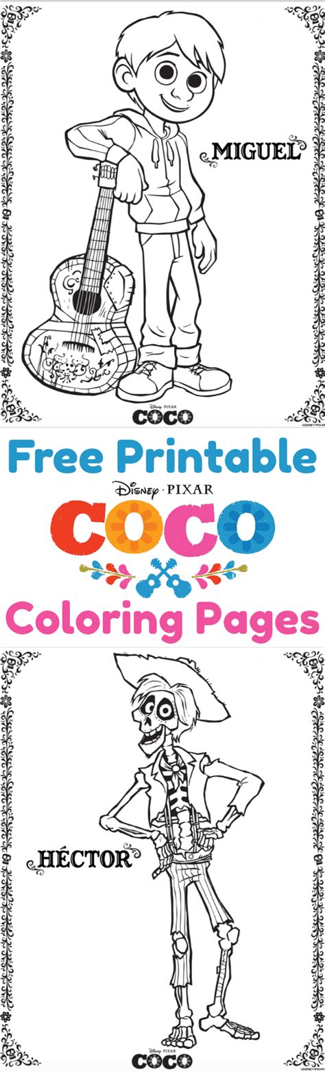 Free Printable Coco Coloring Pages, Activity Pages And Movie Review