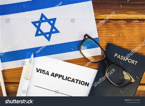 Flag Israel Visa Application Form Passport Stock Photo 1633290448 ...