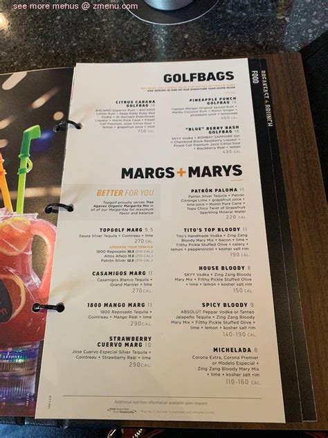 Online Menu of Topgolf Restaurant, Atlanta, Georgia, 30318 - Zmenu