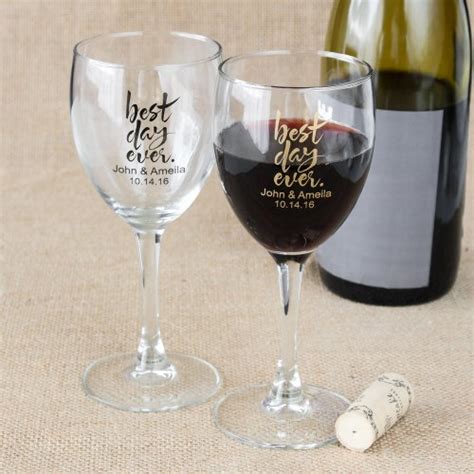 Fun Wedding Favors – Personalized Wine Glasses | A Wedding Cake Blog