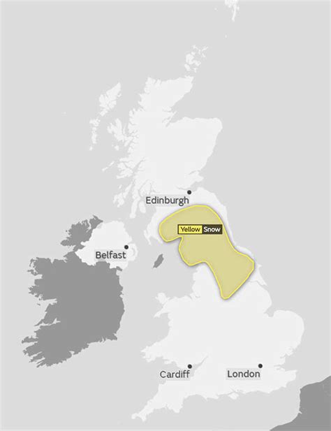 Snow forecast map UK: Met Office issues weather WARNING - where will it ...