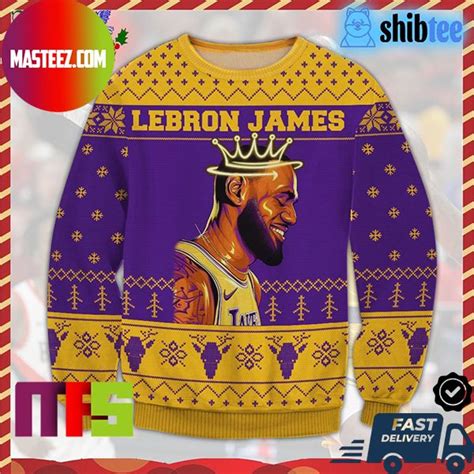 Lebron James Los Angeles Lakers NBA King Best For Holiday Ugly ...