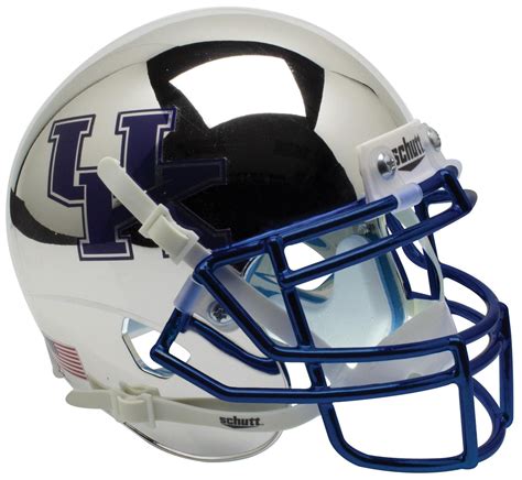 KENTUCKY WILDCATS ALTERNATE SILVER CHROME SCHUTT MINI NCAA FOOTBALL HELMET | eBay