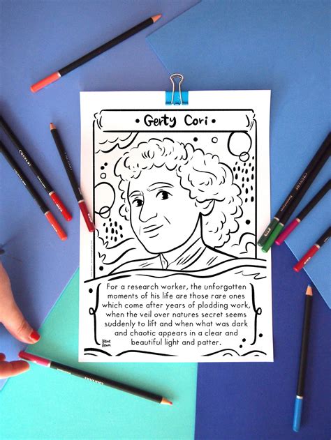 GERTY CORI Quote Coloring Page Printable Drawing - Etsy