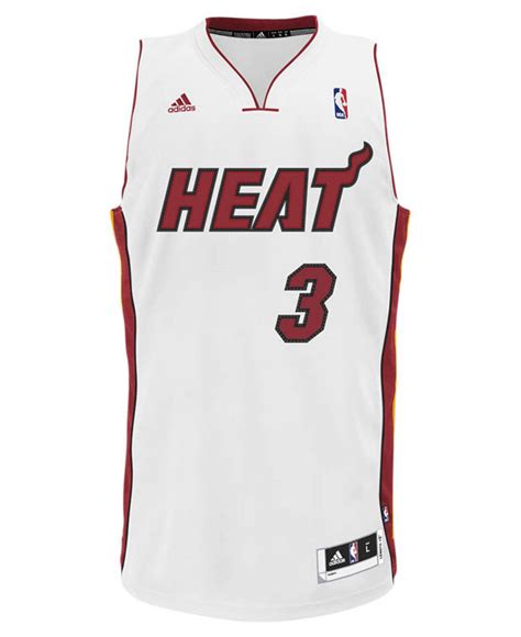 Lyst - Adidas Originals Men's Miami Heat Dwyane Wade Jersey in White ...