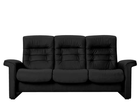 Stressless Sapphire Leather Reclining Sofa | Raymour & Flanigan