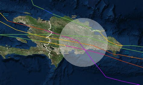 Mapa de huracanes de la República Dominicana > VIATEC