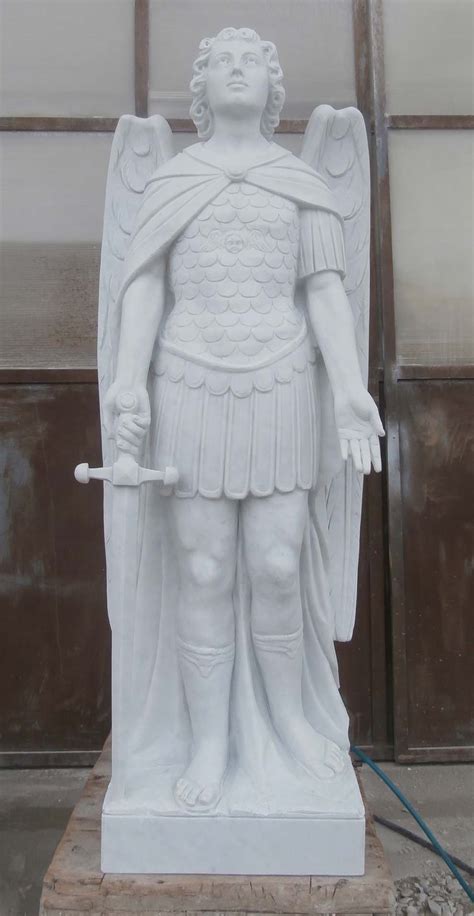 Custom Marble St Gabriel statue - Statues Plus