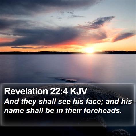 Revelation 22:4 KJV Bible Verse Images