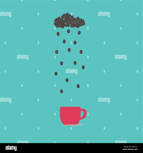 Tea cup in rainy day Stock Vector Images - Alamy