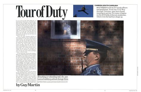 Tour of Duty | Esquire | JUNE 1985