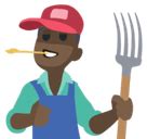 👨🏿‍🌾 Man Farmer Emoji with Dark Skin Tone Meaning and Pictures