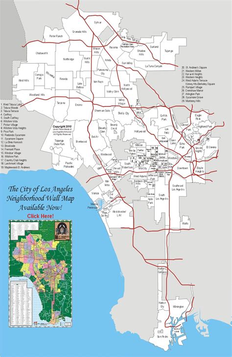 Map of the city of los angeles zip code - limialternative