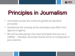 Journalist ethics | PPT