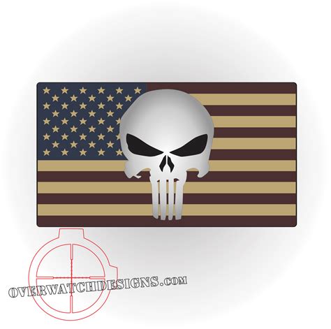 Custom Punisher Flag - Overwatch Designs