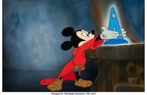 Fantasia Mickey Mouse as The Sorcerer's Apprentice Production Cel | Lot ...