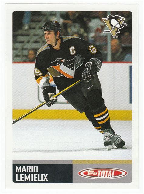 Mario Lemieux # TTC 24 - 2002-03 Topps Total Hockey | Mario lemieux, Hockey, Hockey cards