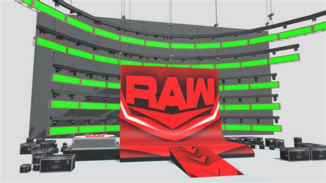 WWE Raw Stage - 2020 - Buy Royalty Free 3D model by GaryMc10 [9d9e2b3] - Sketchfab Store