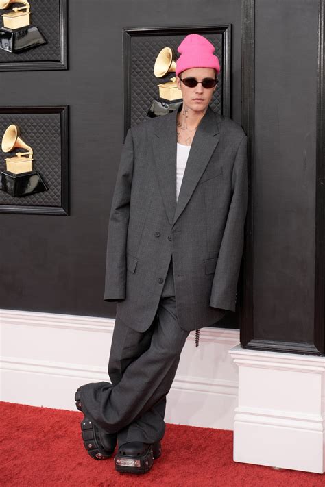 Justin Bieber's Massive Grammys Suit Took the Big Fit Literally | GQ