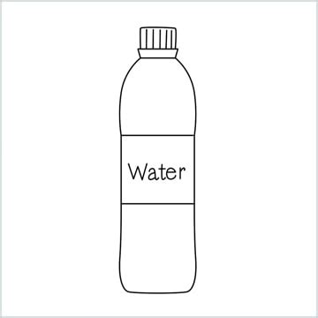 How To Draw A Water Bottle Step by Step - [7 Easy Phase]