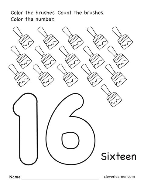 Numbers Worksheet Drawing At Getdrawings 8C0