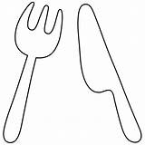 Fork Coloring Page sketch template