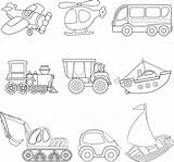 Transportation Coloring Page sketch template